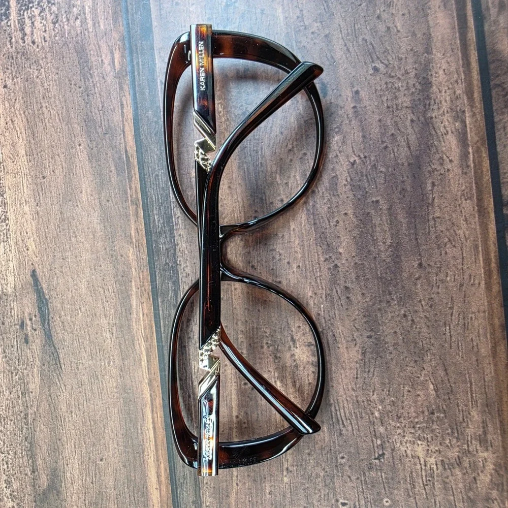 Karen Millen RX15 Tortoiseshell Cat Eye Eyeglasses Frames Womens 57-18-140 Brown